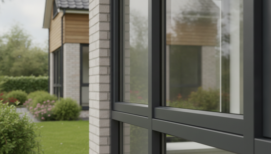 Fenster anthrazit Kunststoff