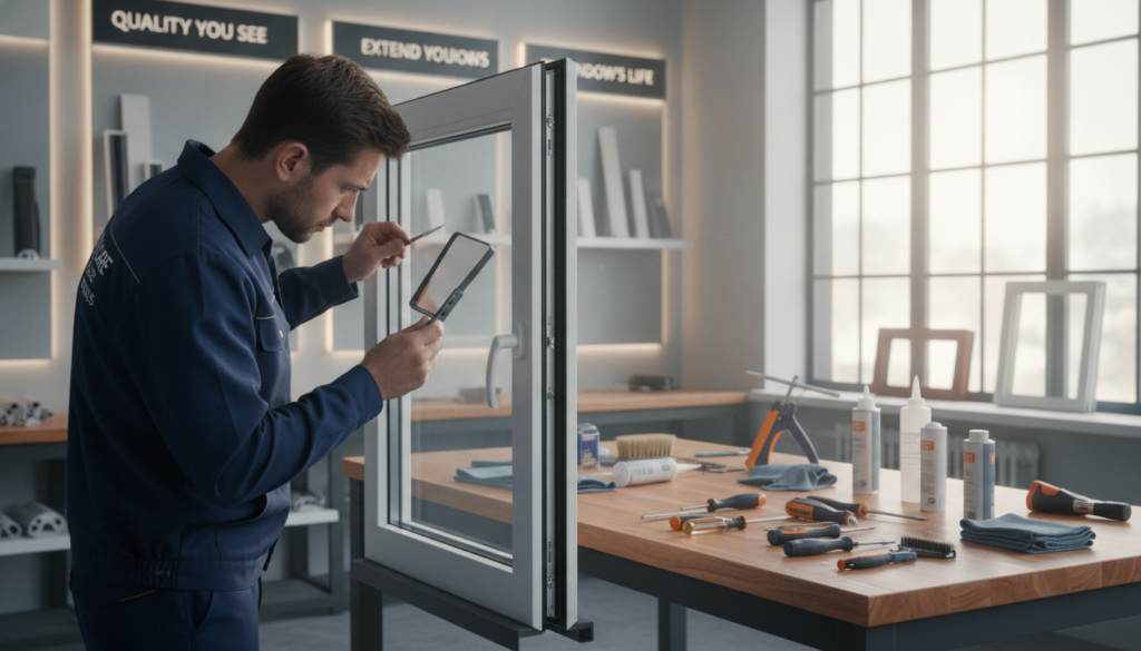 Pflege und Wartung beim Fensterhersteller